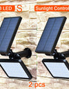 Solar Power Lamp 48 leds Solar Street Light For Outdoor Garden Wall Yard LED Security Lighting Adustable Lighting Angle 280lm