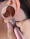 LED FlashLight Earpick Baby Ear Cleaner Endoscope Penlight Spoon Cleaning Ear Curette Light Spoon with Magnifier Ear Wax Removal