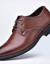 Men Leather Shoes Business Dress Shoes All-Match Casual Shoes Shock-Absorbing Footwear Wear-Resistant