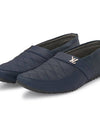 Blue Solid Casual Party Wear Loafers Shoes For Men's