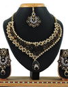 Soumya Women's Alloy Necklace set (Black)