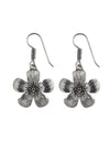 Soumya Women's Silver Plated Hook Dangler Hanging Earrings-Silver