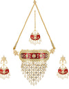 Designer Elegant Style Traditional Gold Plated Kundan Necklace Set