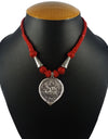 Designer Oxidized German Silver Necklace with Handcrafted pendent of Lord Ganesha