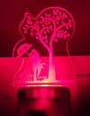 Nikulika Romantic Couple under tree AC Adapter Night Lamp