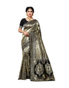 Heemalika Women's Jacquard Silk Saree With Blouse (Black,6-3 Mtrs)