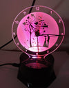Nikulika Tree Under Romantic Couple Clock With Night Lamp