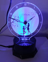 Nikulika Proposal Couple Clock With Night Lamp