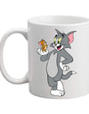 Soumya Tom and Jerry Printed Ceramic Coffee Mug (Color: White, Capacity: 350ml)
