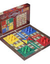 Ludo, Snacks And Ladders Classic Board Game Set For Children (Color: Assorted)
