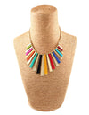 Supriya Multi-Color Designer Silk Thread Tribal Style Necklace (Color: Multi Color)