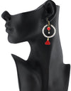 Soumya Women's Alloy Hook Dangler Hanging Tassel Fashion Earring (Color: White)