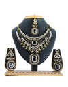 Soumya Women's Alloy Necklace set (Black)