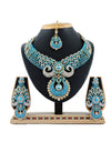 Soumya Women's Alloy Necklace set (Turquoise)