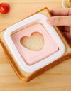 Nikulika Pack Of_2 Heart Shaped Sandwich Cutters Toast Bread Cutter Mold (Color:Assorted)