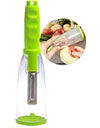 Nikulika Pack Of_2 Smart Vegetable And Fruit Peeler With Container (Color:Assorted)