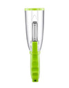 Nikulika Pack Of_2 Smart Vegetable And Fruit Peeler With Container (Color:Assorted)