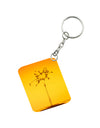 Nikulika Pack Of 3_ Water Drop One Side Printed Rectangle Designer Keychain (Orange)