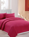 Nikulika Multi Color Plain Satin Double Bedsheet With Two Pillow Cover