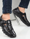 Black Roman Sandals For Men