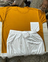 Dryfit Yellow Solid Half Sleeves Regular Fit Track Suit