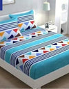 Snooze Glace Cotton Fitted Double Bedsheets