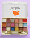 Makeup 18 Pigmented Colors Eye Shadow Palette Matte and Shimmer or Metallic - Multicolor