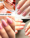Melody Shimmer Nail Polish For Nail Art- Long Lasting Formula (Shade- Deep Blue, Sea Blue, Brown & Peach Pink Pack of 4)