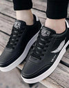 Labbin Mens Casual Sneakers Shoes in Canvas White Sneakers Lightweight Shoes Black